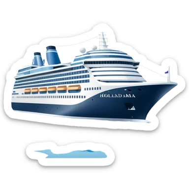 holland america cruise ship in rotterdam sticker