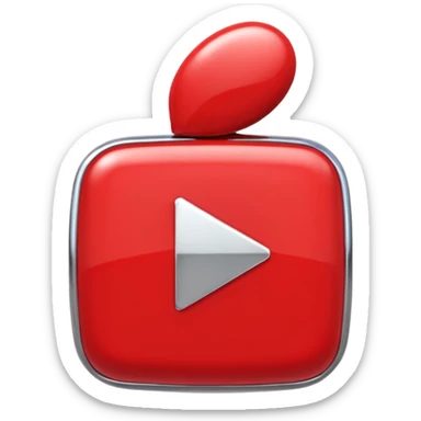 a youtube emoji sticker