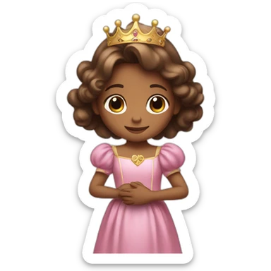 little princess holding the prince's hands  sticker