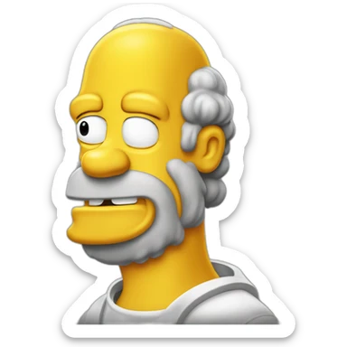 Homer boire une bière sticker