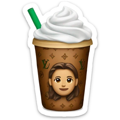 Starbucks Louis Vuitton  sticker