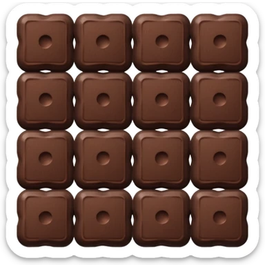 un réseau avec du chocolat  sticker