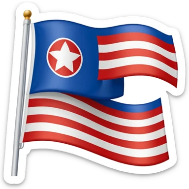 FR yugoslavia flag blue white red sticker