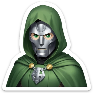 Doctor doom in Marvel sticker