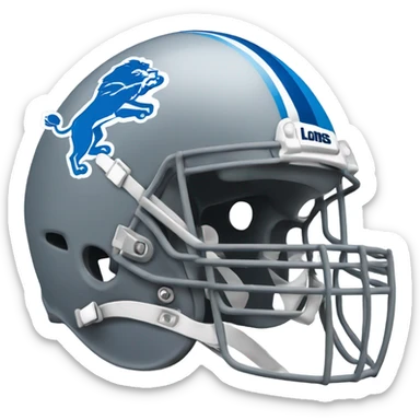 Detroit lions helmet  sticker