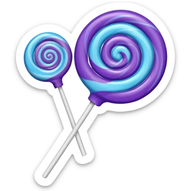 lolipop roxo e azul sticker