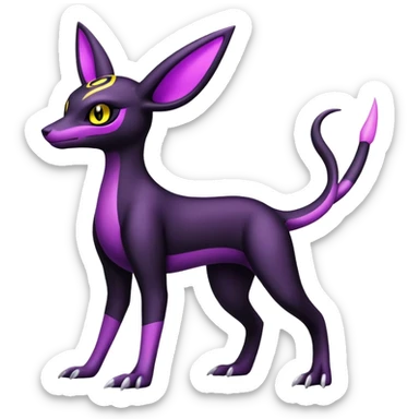 Salazzle-Umbreon-Fakémon-hybrid-creature (full body)  sticker