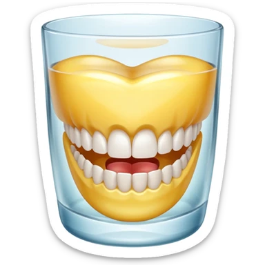false teeth sticker