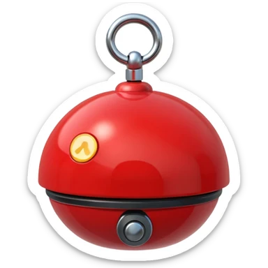 red bike bell  sticker