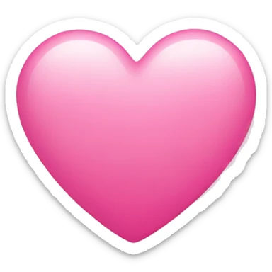 pink heart + cloudemoji sticker