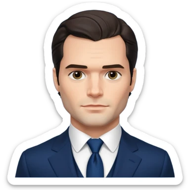 henry cavill in suit sticker