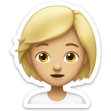 Una rubia durmiendo  sticker