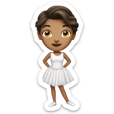 brunette ballerin sticker