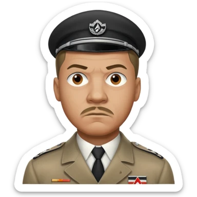 Mbappé mixed with Adolf Hitler sticker