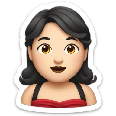 cute chubby opera singer sticker