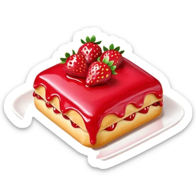 Strawberry Glaze Pastries
 sticker