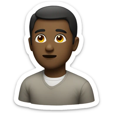 Side profile, eyes looking  sticker