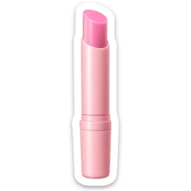 Pastel pink colored lip gloss tube sticker