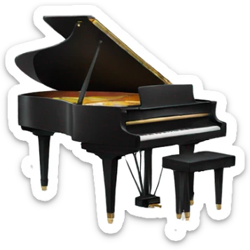 Piano toca piano sticker