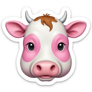 Udder of a cow from up close sticker