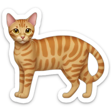 Ocicat Cat Full Body sticker