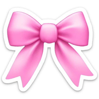 Coquette bow in pink sticker