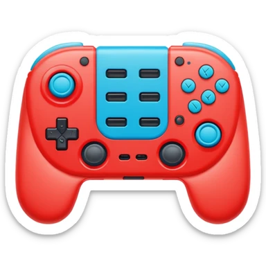 A pair of Nintendo Joy-Cons (Neon Red and Neon Blue) sticker