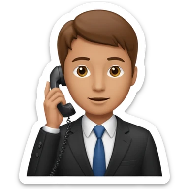 lawyer calling on the phone sticker