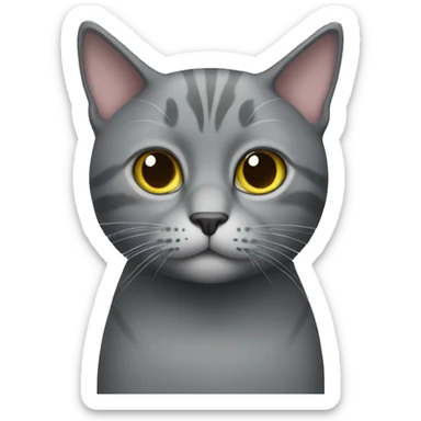 Grey Cat sticker