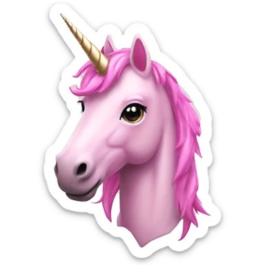 Unicorn pink sticker