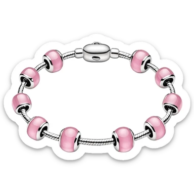 Pulsera pandora rosa sticker