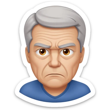 frustrated male aged 58 emoji sticker