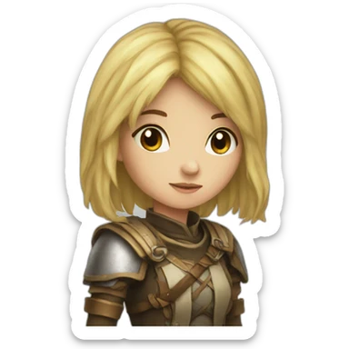 rpg girl sticker