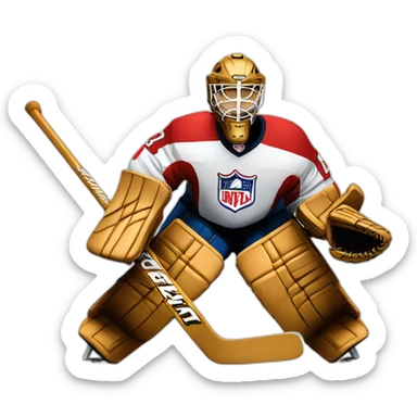 Hockey-goalie sticker