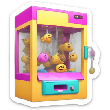 claw machine sticker