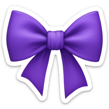 Violet bow sticker