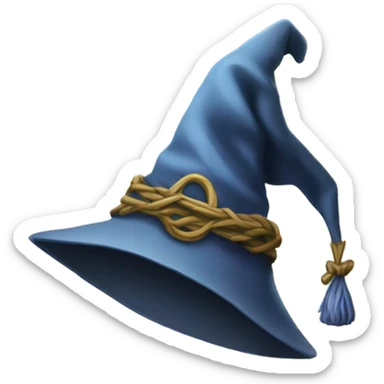 wizard hat covered in vines sticker