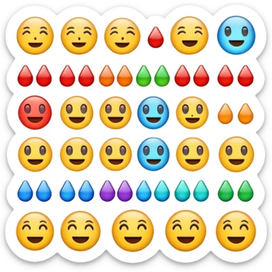 Emoji tenant un 6 et un 7 sticker