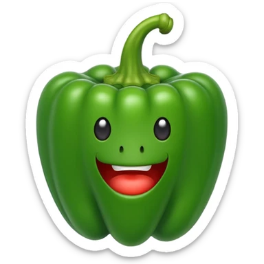 green capsicum  sticker