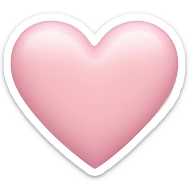 pastel pink heart sticker