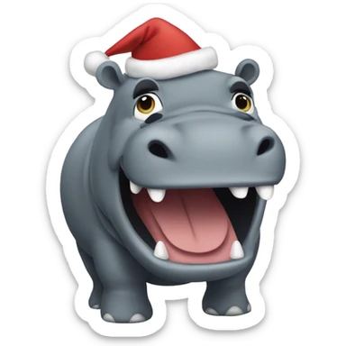 I want a hippopotamus for Christmas song sticker