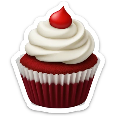 Red velvet cupcake  sticker