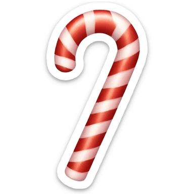 Candy cane sticker