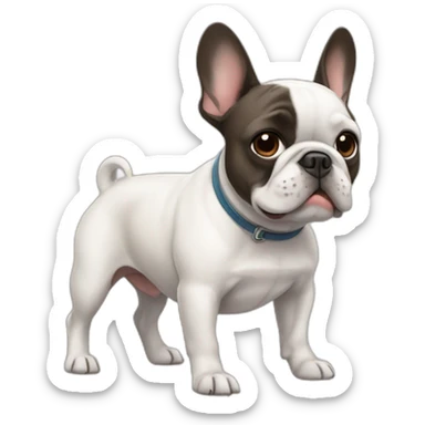 french bulldog said hector sticker