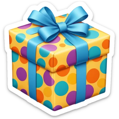 Birthday present sticker