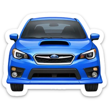 Blue Subaru rsti car sticker