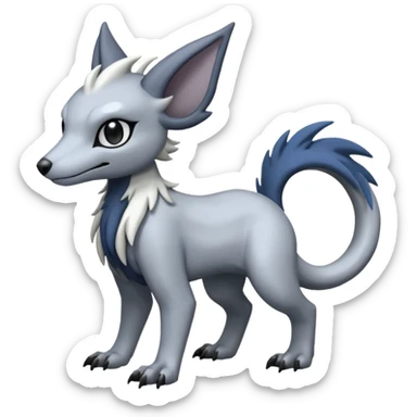 Eldritch Spooky Scary Linoone-Absol-Trico-Hybrid (Full body) sticker