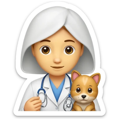 emoji for veterinarium hospital for rare animal - for services sticker