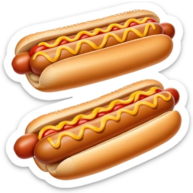 Hotdog with no sauce sticker