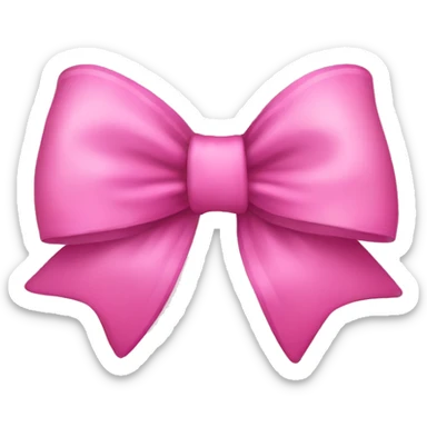 pink girly bow sticker